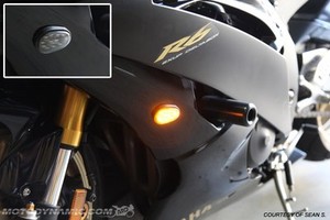 08-16 Yamaha YZF R6 Flush Mount LED Turn Signals Kit Dual Circuit w