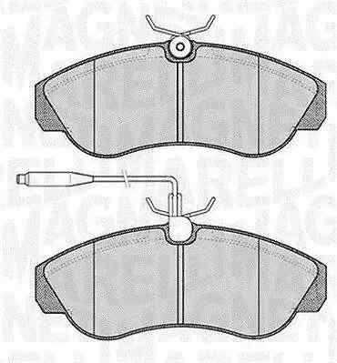 Pastiglie freno 363916060184 MAGNETI MARELLI per PEUGEOT FIAT CITROËN