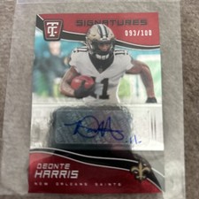 2021 Panini Chronicles DEONTE HARRIS #14/100 - AUTO - CERTIFIED - SAINTS
