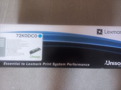 Genuine Lexmark 72K0DC0 Cyan Developer Kit - 300K pages for CS820 dte CX860 de