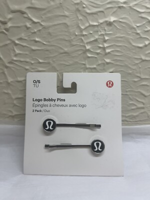 Lululemon Black Logo Bobby-pins Logo Bobby Pins *2 Pack | Hair Accessories | Lululemon EU main image 3