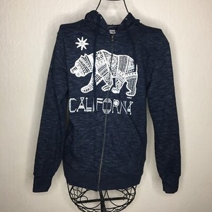 Download Independent Trading Company Blue Hoodie Bear Print ...