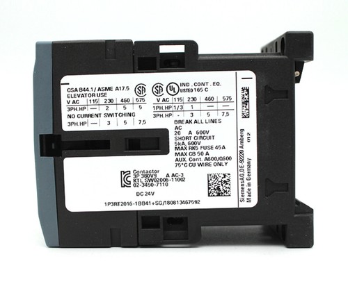 SIEMENS AC Contactor 3RT2016-1BB41 - 第 2/2 張圖片