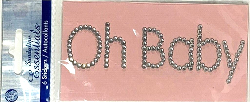 Baby Newborn Boy Girl Bling Rhinestones Sandylion Stickers