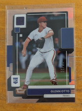 2022 Panini Chronicles Clearly Donruss Purple #16 Glenn Otto RC /25 Rangers