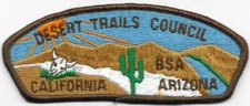Desert Trails Council Strip S-3a Cloth Back CSP SAP Boy Scouts of America BSA
