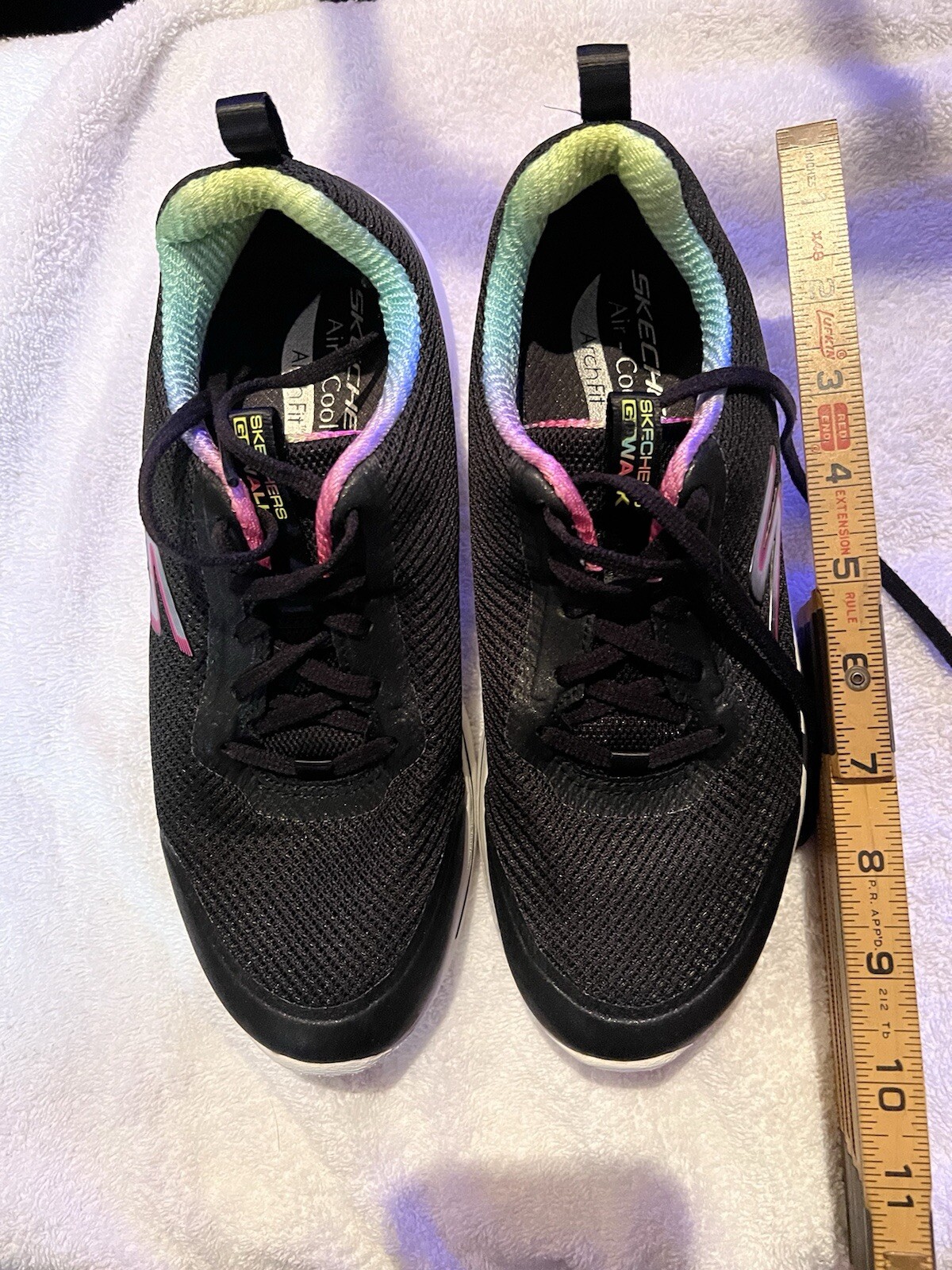 Sketchers Go Walk In Black Size 8 Air Cooled, Arch Support