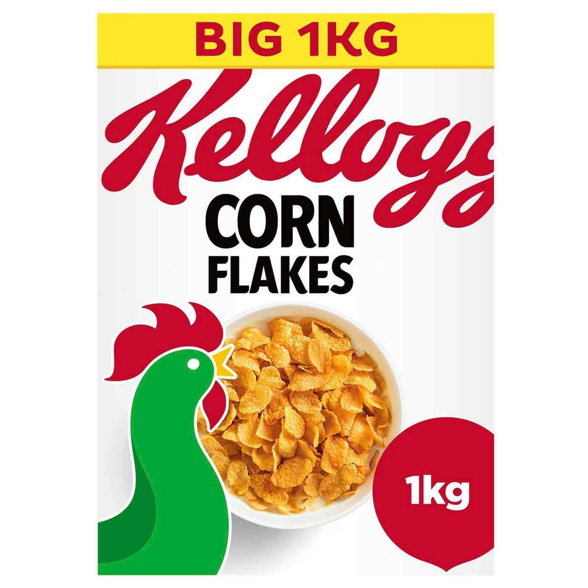 Kellogg's Cornflakes Breakfast Cereal Crunchy Golden Corn Flakes Pack Of 2 X 1kg