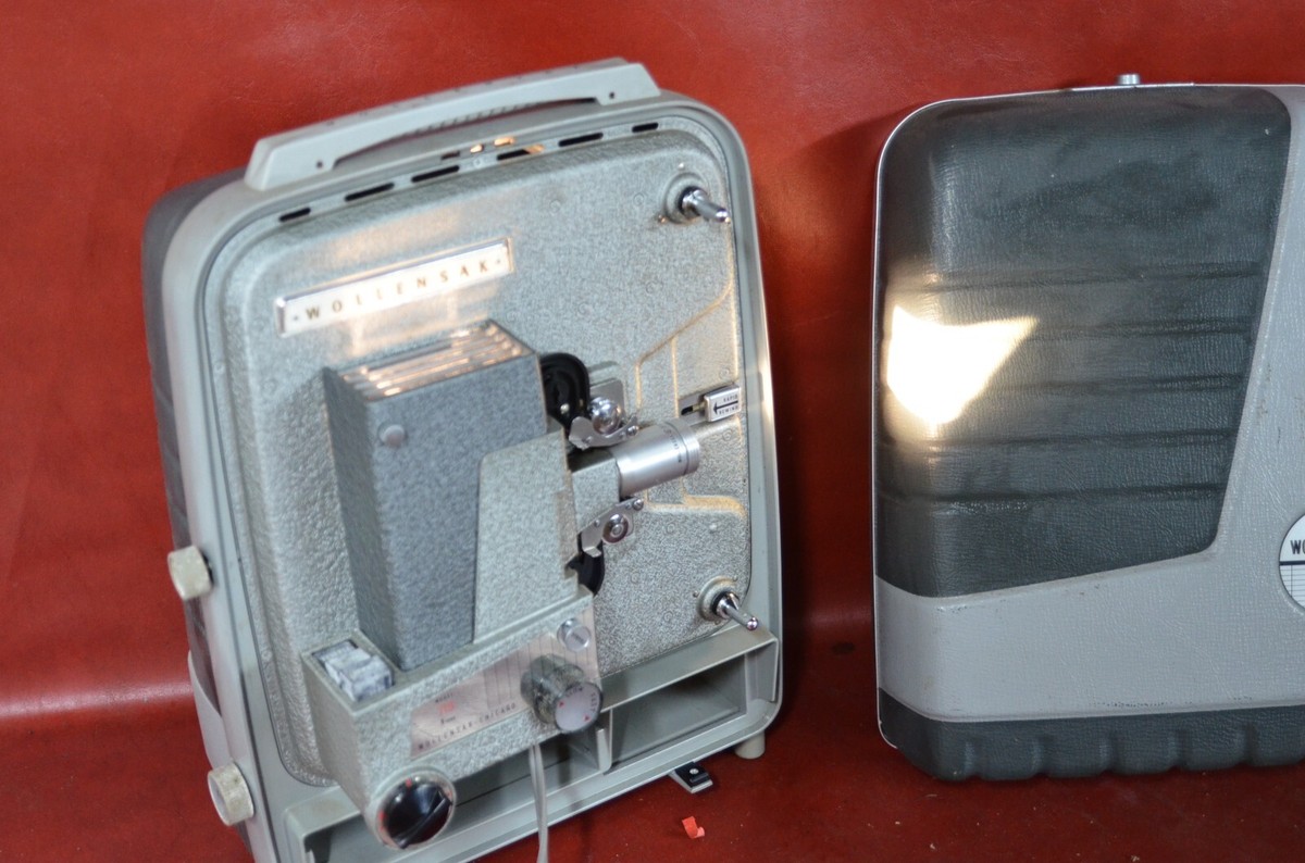 Vtg Wollensak Model 715 8mm Film Projector w/ Case TESTED WORKING