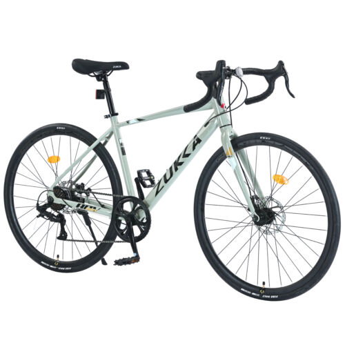 700C Road Bike ,7 Speed Road Bike,for Men Women ,Aluminum Alloy Frame/Green