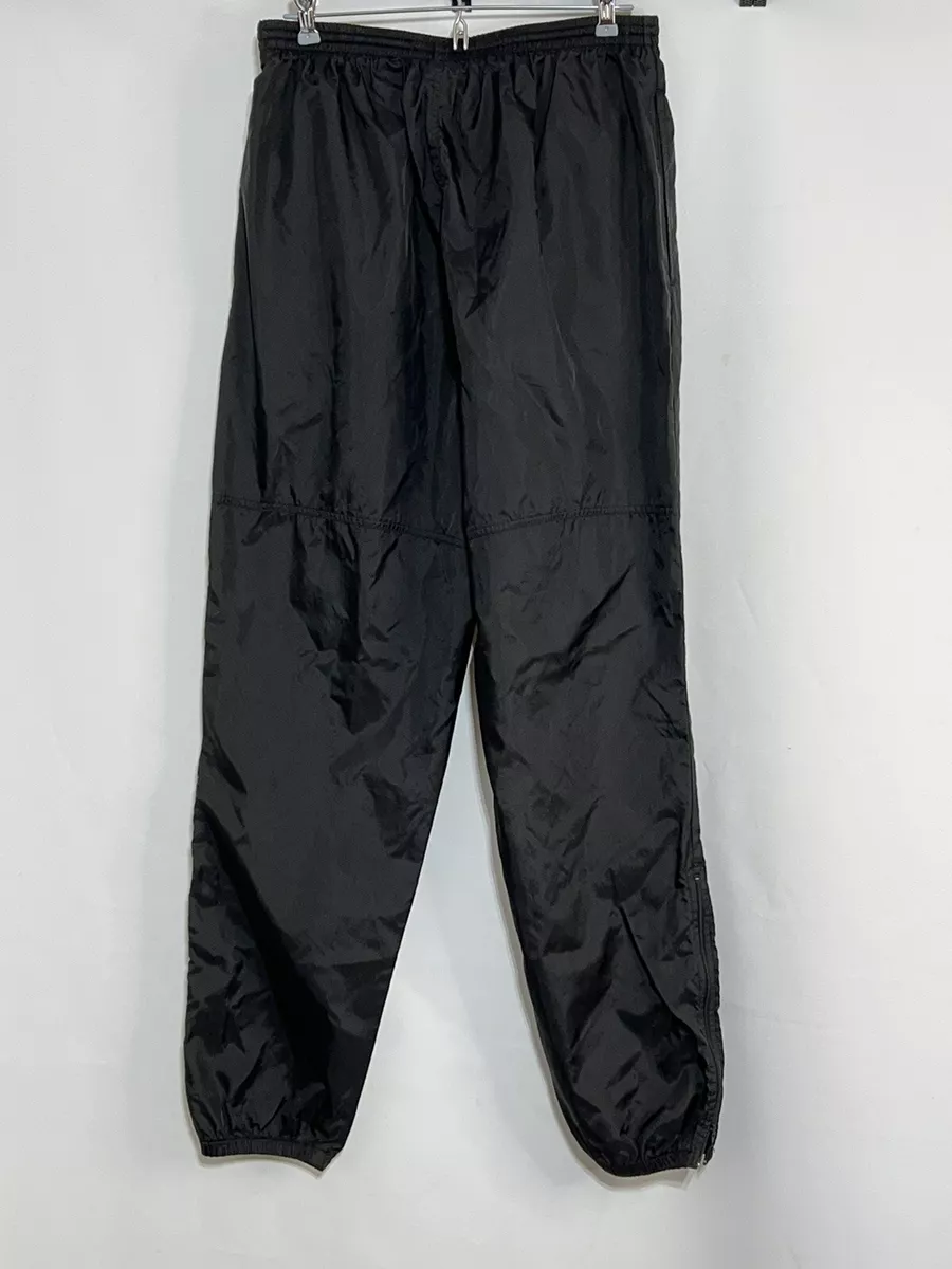 Vintage Nike Pants XL Mens Black Swoosh Logo Sportswear Nylon