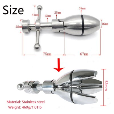 Anal Lock Steel Anal Expander Anal Dilator Ass Locking Chastity Device Butt Plug | eBay Anal Lock Steel Anal Expander Anal Dilator Ass Locking Chastity Device Butt Plug | eBay