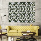 24" X 16" Artificial flower panels Floral Backdrop Silk Rose Wall Home Decor NEW