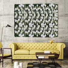 24" X 16" Artificial flower panels Floral Backdrop Silk Rose Wall Home Decor NEW