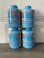 Lot Of 4 Play Day Accordion Bubbles 1 Bottle Makes 32 oz Of Bubbles