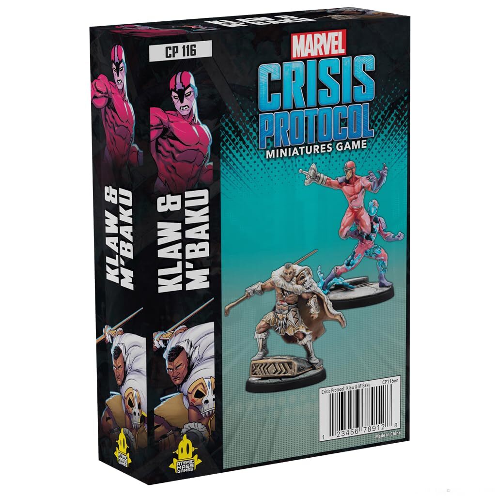 Atomic Mass Games   Marvel Crisis Protocol: Klaw & M'Baku   Miniatures Game   Ag