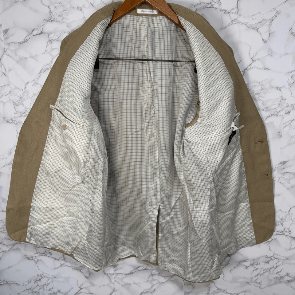 Abrigo deportivo Blazer Lauren Ralph Lauren para hombre talla 42L tostado #F648 Foto 4 de 4