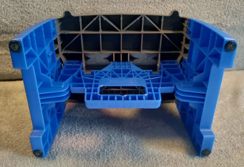 Cosco One-Step Folding Step Stool, 7'2" reach Blue and Grey New With Sticker - Image 4 of 4