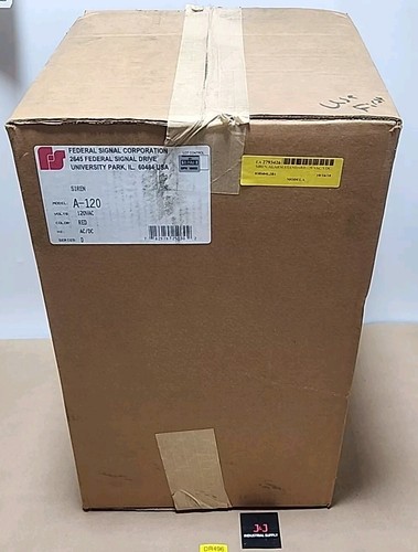 *FACTORY SEALED* Federal Signal A-120 Elektromechanische Alarmsirene + Garantie!