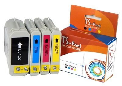 Für HP 10XL Schwarz + 11XL Farbe Drucker Tinten-Patronen Designjet 100 110 plus