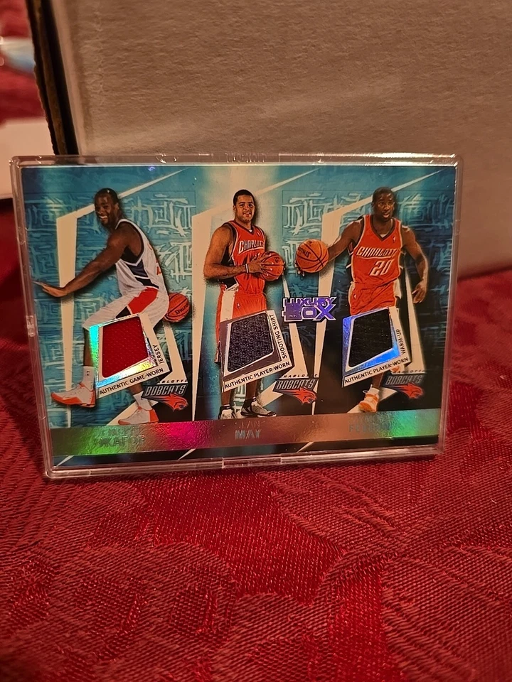 2005-06 Luxury Box Triple Double 5 Relics Okafor May Felton Robinson Kapono /193 - Image 3 of 4