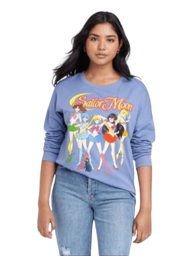 Neu mit Etikett Sailor Moon Graphic Sweatshirt, hellblau - Größe M *** Artikel: 0314