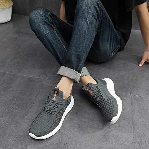 Men's Running Shoes Air Knit Mesh Breathable Sport. Shoes.Shock Cushioning - Picture 81 of 258