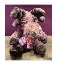 DAN DEE'S ADORABLE LITTLE MOOSE WITH SCARF PLUSH/STUFFED ANIMAL