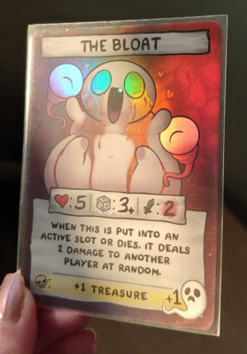 The Binding of Isaac Four Souls The Bloat Holo Foil Promo Karte