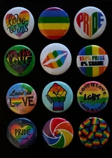 PRIDE LGBT - 1 1/2" Magnet Set (Set of 12)