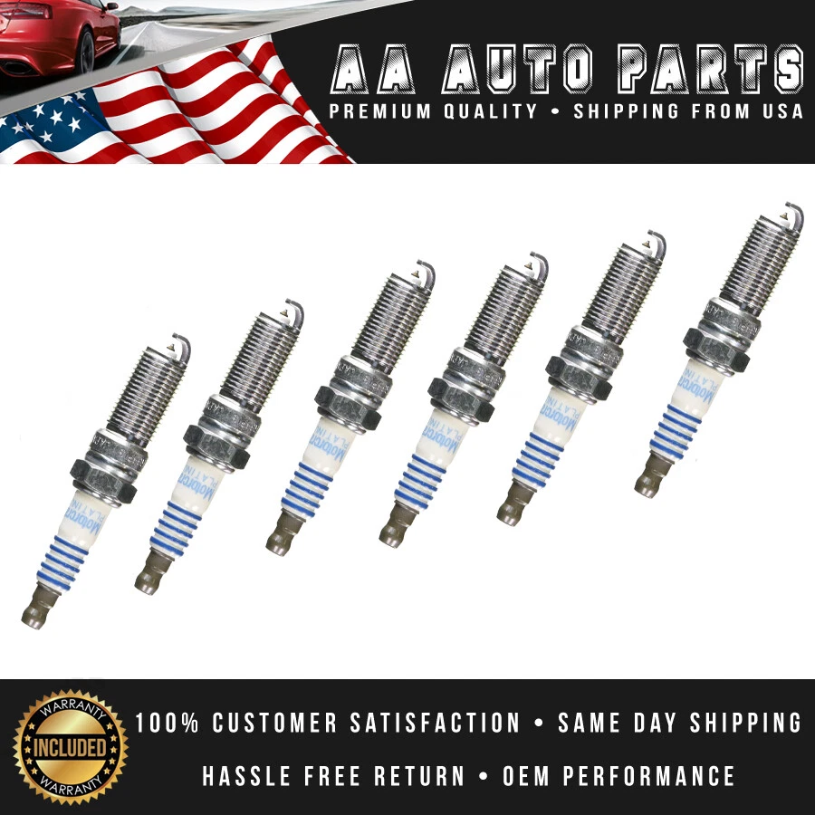 6pcs Motorcraft Platinum Spark Plug for 2011-2018 Ford Edge V6 3.5L SP520 - Image 3 of 3