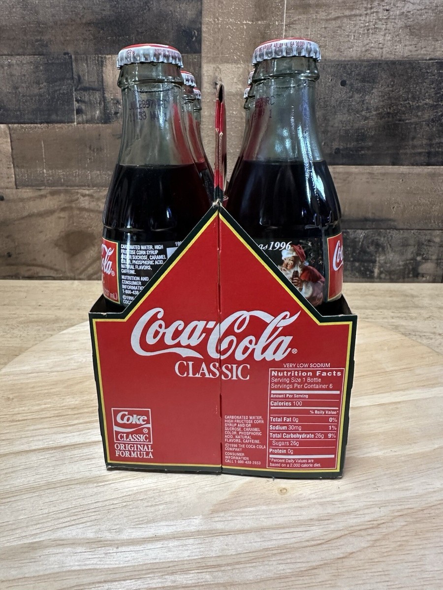 1996 Coca Cola Christmas Edition Collectible Six Pack Bottles | eBay