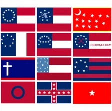 CSA Marine Corps Flag - Missouri Regiments Polk’s Corps Sibley Van Dorn Gillis