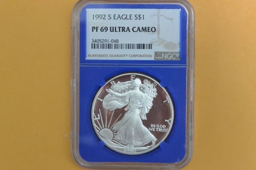 1992-S $1 American Silver Eagle Proof Dollar - NGC PF69 UCAM