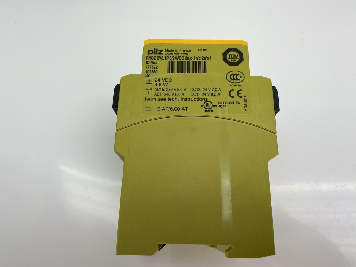 Relè Di Sicurezza Pilz PNOZ XV3.1P 24V – Modello 777522 – Nuovo In Scatola