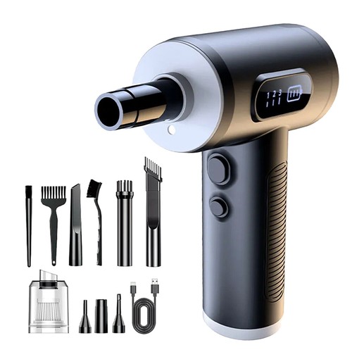 High Pressure Electric Cordless Mini Air Duster Blower For Computer Car Cleaning - Afbeelding 3 van 22