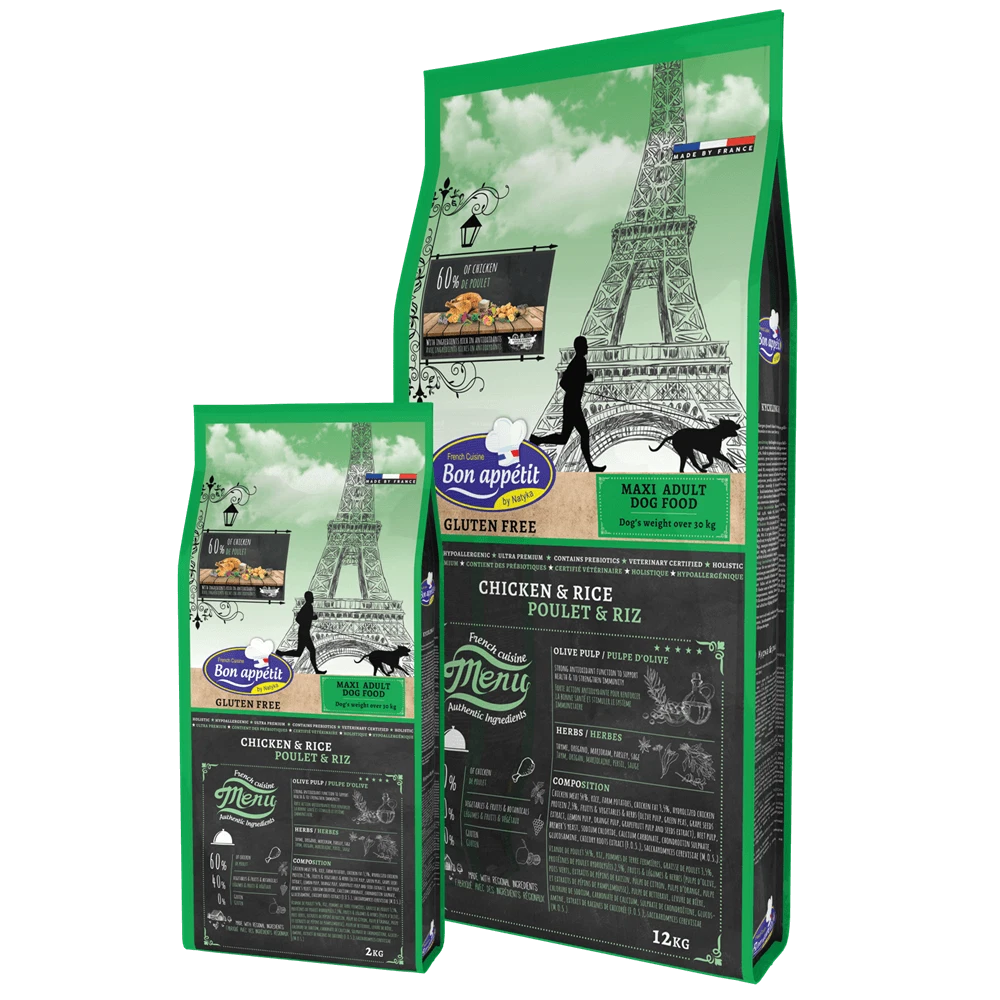 Bon Appetit Chicken Large Breed Complete Dry Dog Food Gluten Free Hypoallergenic