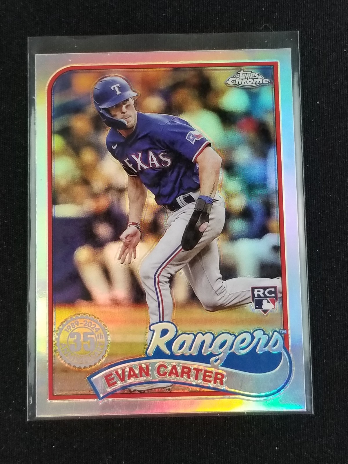 2024 Topps Chrome #89CB-13 Evan Carter 1989 Topps Baseball 35th Anniversary