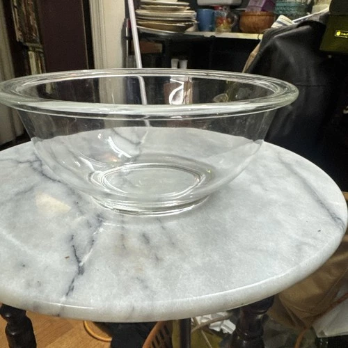 Vintage Pyrex Clear Glass  Mixing Nesting  Bowl 322  1 Quart, 7"