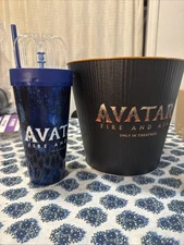 Avatar Fire And Ash Regal Tin and Sipper Set Cup Light Up Ships Now New!