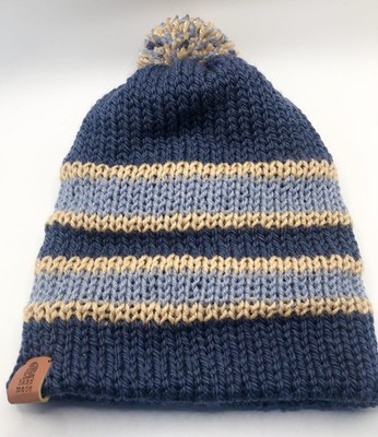  Blue Everest  Hand Made Beanie Double Insulated 100% Acrylic One Size -Stylish