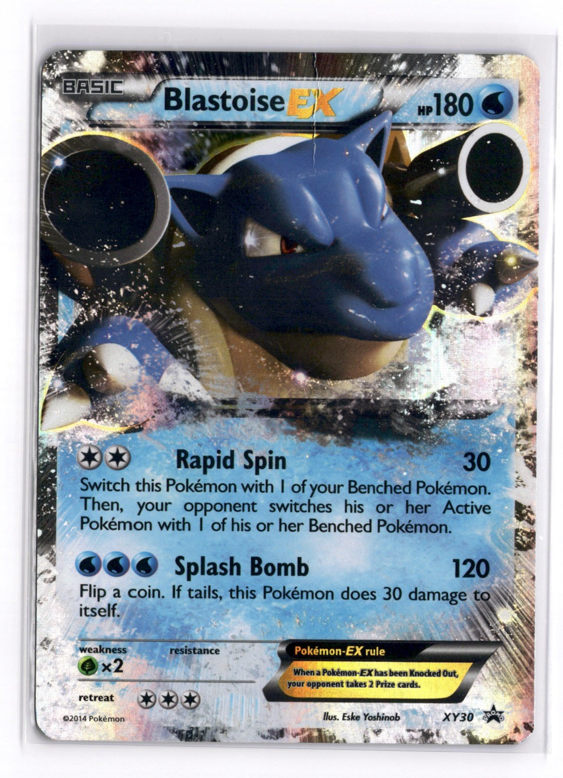 Pokemon TCG Blastoise EX - XY30 XY Black Star Promo Holo HP