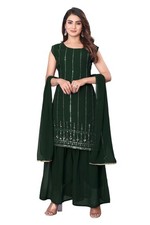 Women's Traditional Faux Georgette Embroidery Salwar Suit Set