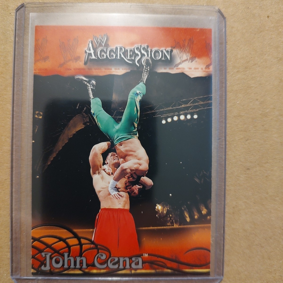 2003 FLEER AGGRESSION WWE JOHN CENA CARD 
