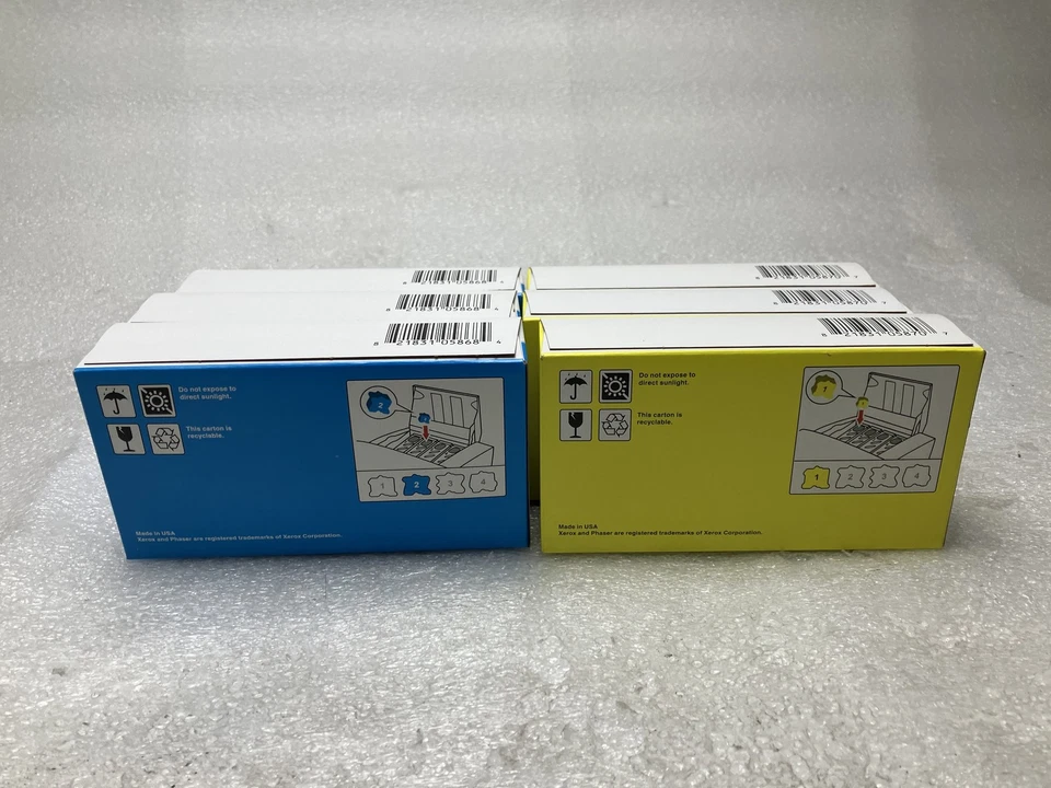 Cartuchos Xerox Phaser sin marca 108R00725/108R00723 LOTE DE 6 NUEVOS SELLADOS Foto 3 de 4