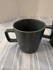 Stone & Lain Stoneware Coffee Mugs Set Of 4 Matte Grey EUC 3.5”x3.5” — photo 2