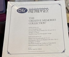 Creative Memories 12 X 12 Scrapbook Pages WHITE NIP 15 sheets NEW