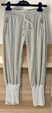 Roberto Cavalli Cropped Joggers 40 Italy Zip Pockets LogoSigned Beige Pants New