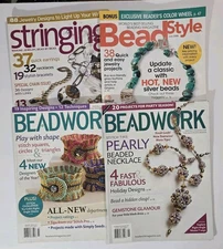 4 Beading Jewelry Making Magazines Beadwork Stringing Bead Style 2000s