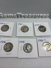 Washington Silver Quarter Lot Of 6